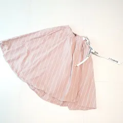 LANVIN ピンク ストライプ 밴딩 ロング スカート 64のサムネイル