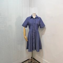 ブルーレーベルクレストブリッジ シャツワンピース 36 プリーツ