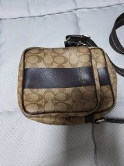 COACH トートバッグ レザー ブラック、チャコールグレー 品番69350 