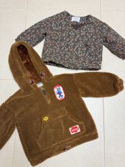 完売商品クリーニング済】 ZARA ハート柄 ボアジャケット アウター 86 