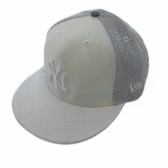 ニューエラ NEW ERA GOLD SERIES 59FIFTY キャップ 帽子 6パネル 平つば 7 5/8 60.6cm 白 ホワイト ライトグレー /TL ■GY99