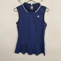 J.LINDEBERG ノースリーブ ワンピース モックネック ネイビー SS
