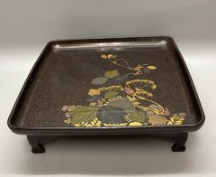 高井白陽 菓子器 漆工芸 菊蒔絵 お盆 箱付 Q1860 - メルカリ