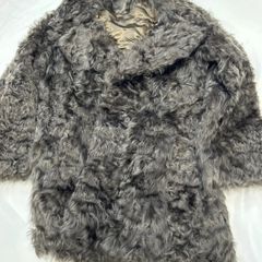 美品✩ムーンバット社製✩ムートンラム✩ファーコート✩明るいブラウン 