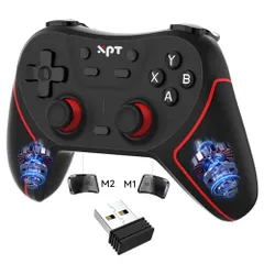 【新品】ワイヤレス コントローラー ゲームパット Switch 2 Switch 1 PS4 PS3 PC対応 Steam プロコン無線, Bluetooth 無線 有線 ゲームコントローラーPC, 2.4G付き 背面ボタン付き マクロ機能  6470c66d