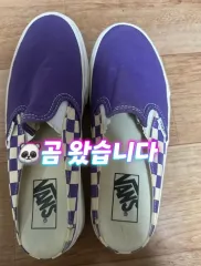 VANS ヴァンズ ミュール パープル CHECK スリッポン 240
