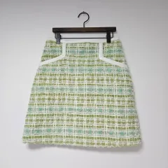 新品) サンドロ SANDRO ツイード ミニ スカート グリーン系のサムネイル
