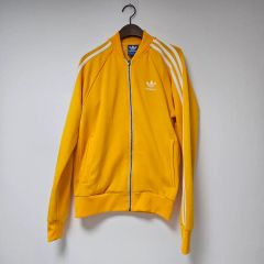 adidas イエロージャージ 3本ライン 未使用タグ付き adidas アディダス 3本ラインジャージ 黄色 - メルカリ