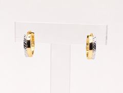 K18/Pt900 ダイヤ フープ ワッカ スナップピアス D:0.06ct - メルカリ