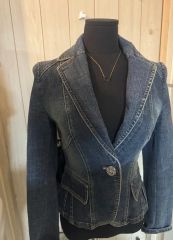 一点物 y2k 00s vintage zip-up denim jacket - メルカリ
