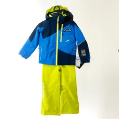 PHENIX フェニックス キッズ スキーウエア Demonstration Kid's Two-piece 2P スキーウェア上下セット サイズ110cm PS6G22P71 ブルー×イエロー