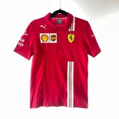 ⭐️PUMA Ferrari F1 半袖ポロシャツ 赤 UK M＊765 - メルカリ