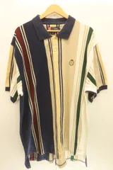 【中古】 CHAPS メンズポロシャツ XL ポロシャツ CHAPS XL ベージュ 肌色 総柄