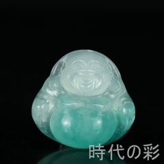 希少 大黒天 翡翠 グリーン 七福神 縁起物 置物 商売繁盛 金運 打ち出