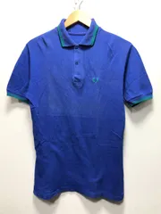 105090 FRED PERRY 半袖 鹿の子 ポロシャツ ブルー フレッドペリー