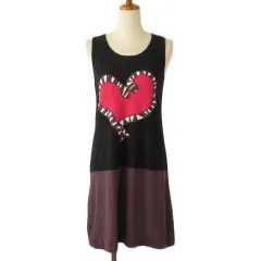 ソニア ソニアリキエル SONIA SONIA RYKIEL ワンピース ニット ハート ノースリーブ コットン 38 黒 ブラックのサムネイル