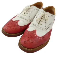 CHURCH'S チャーチ 6953 DOWNTON ダントン バイカラー ウィングチップ レザーシューズ レッド系 10【中古】のサムネイル