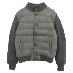 極美品》HERNO ダウンジャケット シルクカシミヤゴートスエード 52 