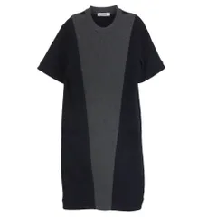 JIL SANDER ジルサンダー JSWG710016 ニット切替 スウェット ワンピース トップス ブラック系 36【中古】のサムネイル