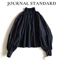 2025ss ジャーナルスタンダード カットワークレースフリルブラウス 黒 