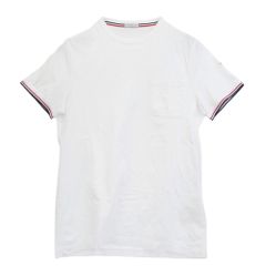 近年モデル✨MONCLER トリコロール ロゴ 半袖Tシャツ XS 白 - メルカリ
