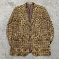 未昇給☆サルトリアリング チェック柄 テーラードジャケット アンコン 