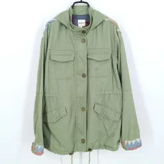 ロキシー レディース 秋冬 フード固定 マウンテンパーカー グリーン S (HU44147)のサムネイル