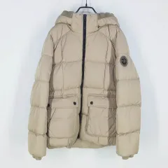 GUESS ゲス レディース ロゴ固定ダックダウン ベイジュ XS (HU42364)のサムネイル