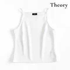 Theory セオリー Precision Ponte SQ Neck Tank PO スクエアネック キャミソール 白 Sのサムネイル