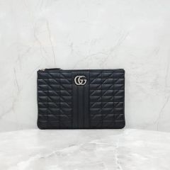 極美品 GUCCI グッチ マトラッセ キルティングポーチ GG柄 黒 - メルカリ