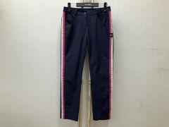 ARCHIVIO メンズパンツ ネイビー ピンク ゴルフパンツ アルキヴィオ
