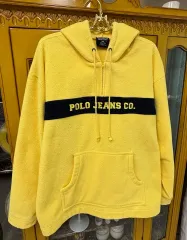 半額送料込み) POLO JEANS ポロジーンズ ラルフローレン 黄色 フリース フーディー
