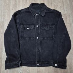 UNIQLO ブラック デニムジャケット Gジャン 1ST XXL トラッカー - メルカリ