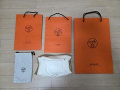 HERMÈS4点セット 巾着袋 保存袋（ダストケース）＆箱＆リボン - メルカリ