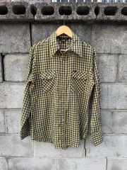 50s〜60s ヴィンテージ 開襟シャツ アーガイル 総柄 ボックス 