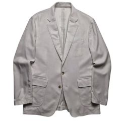 美品】 dunhill イタリア製 リネン100% テーラードジャケット 48 