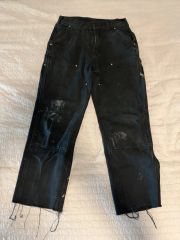 希少 カーハート ダック ダブルニー ショーツ カモ柄 カモフラ W34