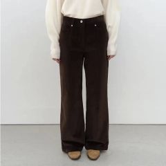 フロッキーセンタープレスパンツ ブラウン - メルカリ フロッキーセンタープレスパンツ ブラウン