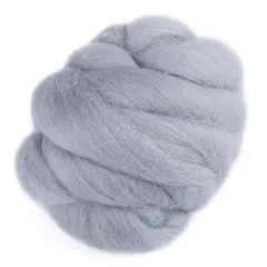 新品 羊毛フェルト DIY素材 手芸セット 8色 多色 55g 羊毛キャンディ 手作り クラフト 78-グレー ライトグレー