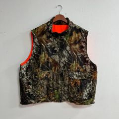 Carhartt リアルツリー カモ 迷彩 首リブ パデット ベスト 古着 - メルカリ