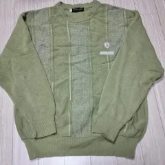 メイドインジャパン Munsingwear オリーブカラー パータン ニット (100)のサムネイル