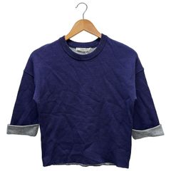 AURALEE (オーラリー) 23SSBRUSHED COTTON WOOL RIB KNIT SKIPPER POLO