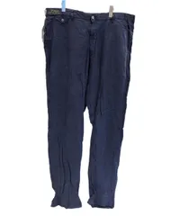 ラルフローレン RalphLauren linen pants 麻 リネン 100％ インドネシア製 パンツ 紺 ネイビー 40T/36 101MB-964のサムネイル