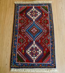 40×40cm ペルシャ絨毯 手織りギャッベ アマレ族 ギャベ - メルカリ
