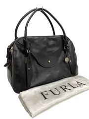 FURLA/フルラ/ジェニュインレザー/ボストンバッグ/ブラック/ショルダー欠品/保存袋付き/レディース/FG0122のサムネイル