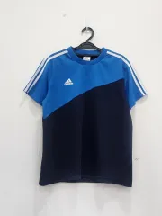 M アディダス climacool 機能性 半袖 Tシャツ ブルー/ネイビー