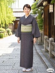 きもの蔵 ◇ 本場夏大島紬 格子絣 単衣きもの［未着用］ - メルカリ