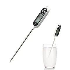 【特価商品】DFsucces 温度計 料理用 デジタル 肉 温度計 304ステンレス鋼 キッチンクッキング 水温計 速読 水洗可 錆防止 油温度測定用品 -50℃300℃/-58°F~+572°F測定 キッチンのサムネイル