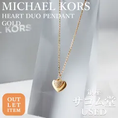【新品/OUTLET】MICHAEL KORS マイケルコース HEART DUO PENDANT ハートデュオペンダント MKC1120AN710 ゴールド ネックレス 銀座サコム堂のサムネイル