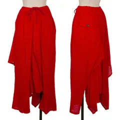 ヨウジヤマモト ファムYohji Yamamoto FEMME コットンパンツモチーフスカート 赤M位のサムネイル